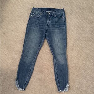 7 For All Mankind Dark Blue Ankle Jeans